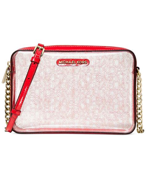 michael michael kors clear logo east west crossbody|Michael Kors jetsetter crossbody.